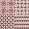 Seamlessly retro patterns pink and brown