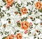 Seampless flower ditsy classic rose print