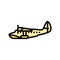 seaplane airplane aircraft color icon vector illustration