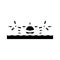 seaplane airplane aircraft glyph icon vector illustration