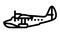 seaplane airplane aircraft line icon animation