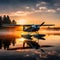 seaplane on calm