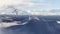 Seaplane Flying over the Rocky Mountain Landscape.