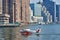 This seaplane has just landed in the East River near 23rd Street