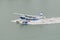 Seaplane landing in Miami, Florida, USA