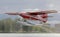 Seaplane taking off from a lake in Anchorage, Alaska