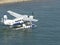 Seaplane taking off from Miami waterways