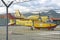 Seaplane to extinguish fires prepared for an emergency at the airport of Genoa