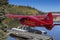 Seaplane on the yukon river near Whitehorse canada