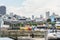 Seaport view of the Fisherman`s Wharf Pier 39  of San Francisco, California, United states of America