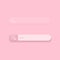 Search 3d box bar on pink pastel color background. Vector neumorph soft advertising internet button