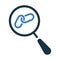 Search, backlink icon. vector sketch.