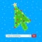 Search bar with text Merry christmas and button go with christmas tree arrow  cursor pointer.