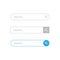 Search bar web isolated elements template for application or interfaces. Website graphic template