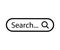 Search bar web page internet browser element design, search box template isolated â€“ for stock