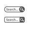 Search bar web page internet browser element design, search box template isolated â€“ vector