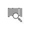 Search barcode line icon