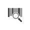 Search barcode vector icon