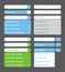 Search bars. Web panels with place for text keyboard screen bars blank computer layout garish vector ui template