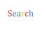 Search browser window isolated on background. Search bar. Vector Illustration.