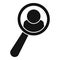 Search candidate icon simple vector. Human best promotion