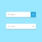 Search Engine Bar Icon Vector in Flat Rectangle Shape