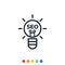 Search engine optimization bulb icon,Light bulb icon,Vector and Illustration