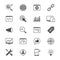 Search engine optimization flat icons