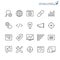 Search engine optimization outline icon set