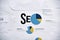 Search engine optimization website banner concept