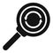 Search filter icon simple vector. Education digital