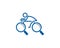 Search Find Bike Cycle Icon Logo Design Element