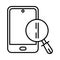 search, find, phone, magnifying glass, mobile, mobile find icon