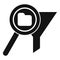Search folder data icon simple vector. Work idea