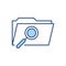 Search Folder related vector icon