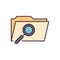 Search Folder related vector icon