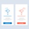 Search, Glass, E Search, Zoom  Blue and Red Download and Buy Now web Widget Card Template