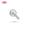 Search home icon vector design isolated 2