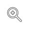 search hospital icon. Element of medicine for mobile concept and web apps icon. Thin line icon for website design and development