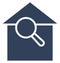 Search house, Find, Isolated Vector Icon which can be easily edit or modified.