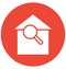 Search house, Find, Isolated Vector Icon which can be easily edit or modified.