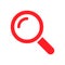 Search icon button symbol vector. Magnifying glass symbol. Look pictogram