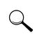 Search icon. Magnify glass. Research, find icon vector. Lens, look magnifier, loupe sign. Search symbol illustration