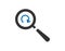 Search icon refresh find results sign vector image