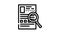 search for information line icon animation