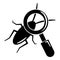 Search insect icon, simple black style