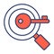 search keyword icon modern illustration