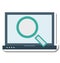 Search Laptop Isolated Vector Icon Editable