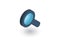 Search, magnifying glass isometric flat icon. 3d vector