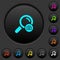 Search photo dark push buttons with color icons